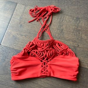 Red Mikoh Bikini Top
